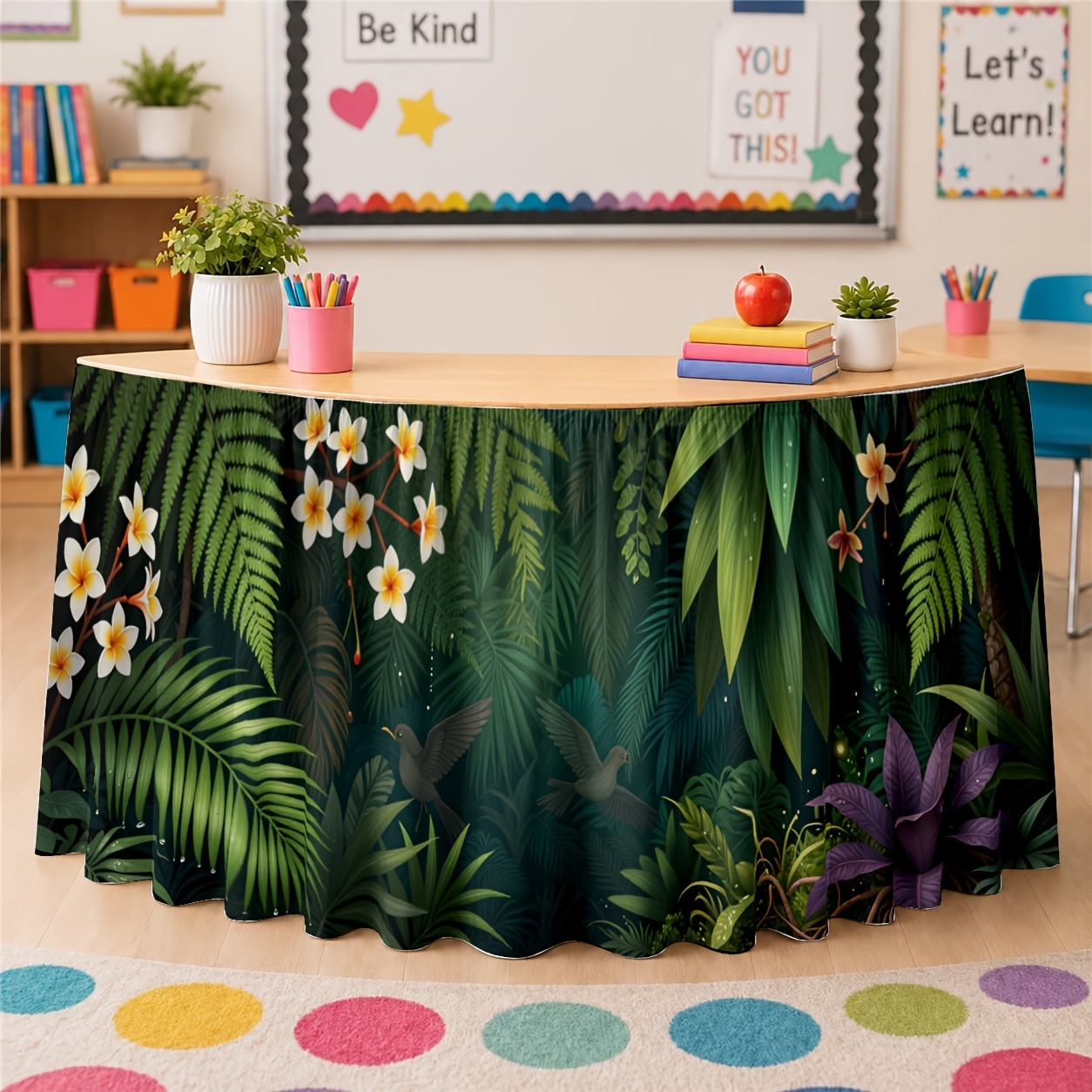 Home Office Work Table - Decorazioni con piante esotiche verdi per