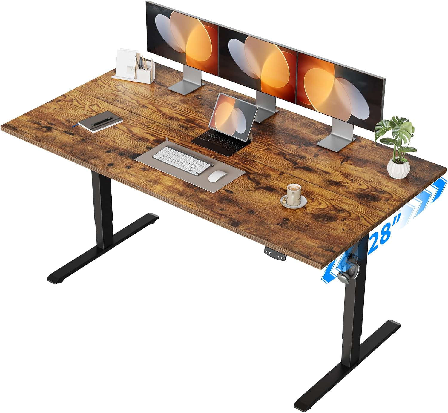 Home Office Work Table - Scrivania Elettrica Regolabile in Altezza, 55