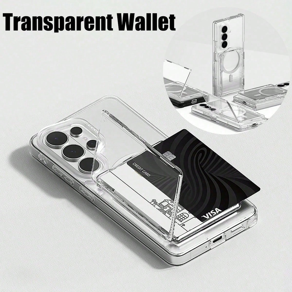 Document Holder Stand - 1 custodia portacarte trasparente con supporto,