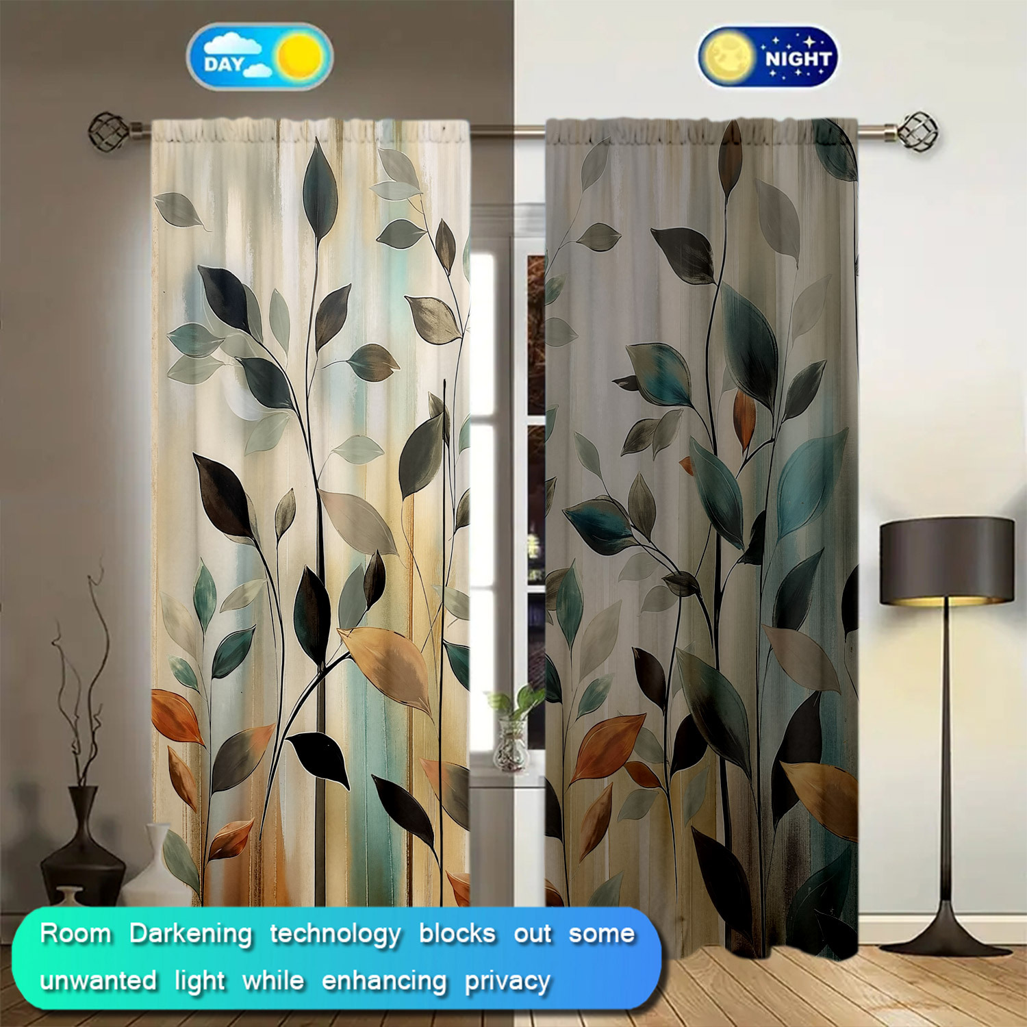 2 Pannelli di Tende con Stampa - Home Office Room Inspiration recensione e prezzo