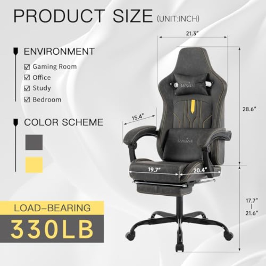 Sedia da gaming con poggiapied - Ergonomic Office Chair recensione e prezzo