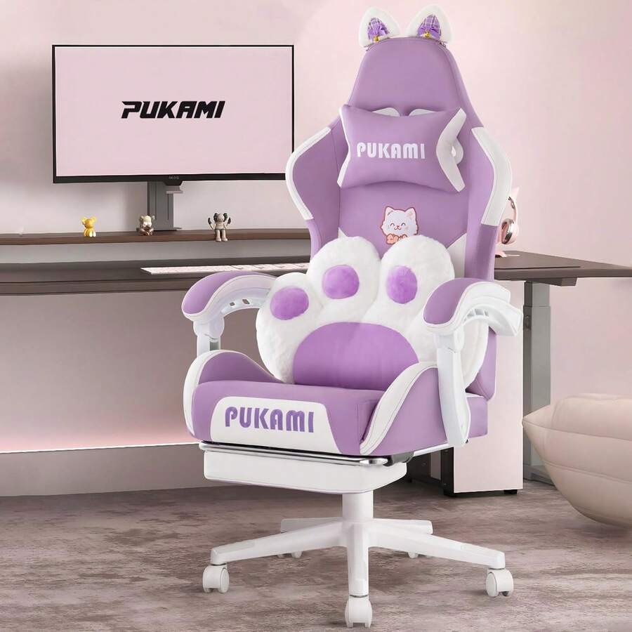 Sedia da gaming rosa con bracc - Ergonomic Office Chair recensione e prezzo